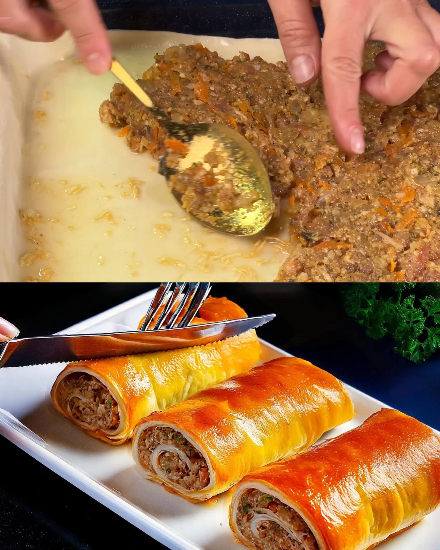 Savory Beef Wellington-Style Puff Pastry Pockets