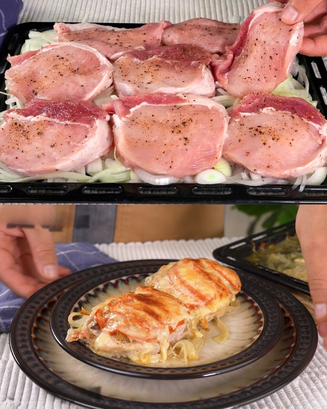Oven-Baked Pork with Mushrooms and Cheese: A Hearty, Flavorful Delight