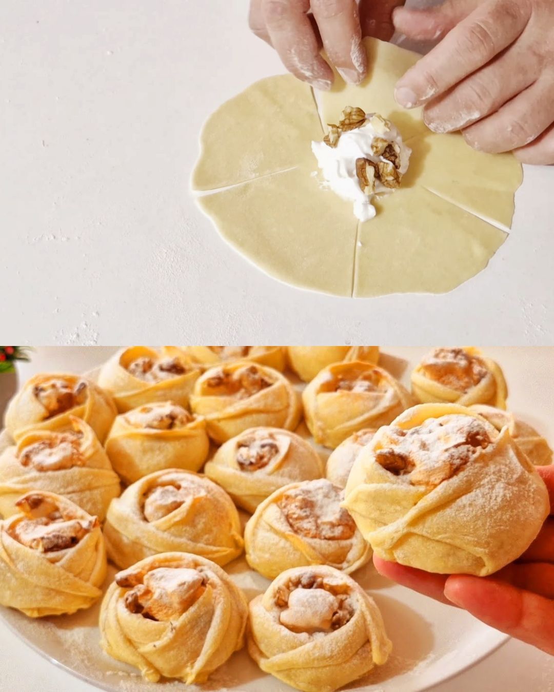 Delicious Butter and Walnut Meringue Cookies