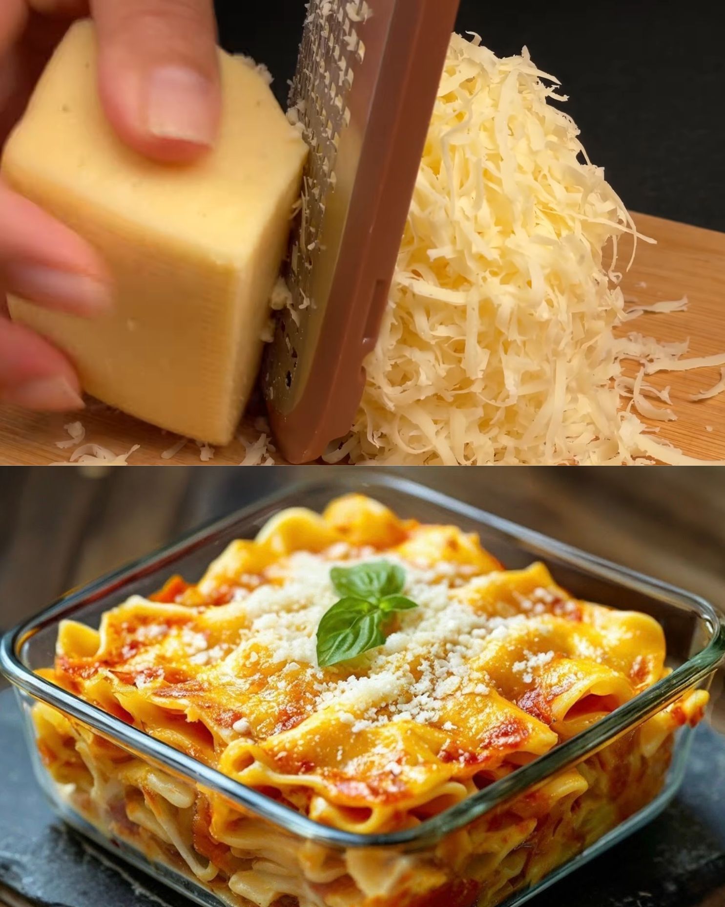 Classic Three-Cheese Baked Conchiglie with Crisp Garden Salad