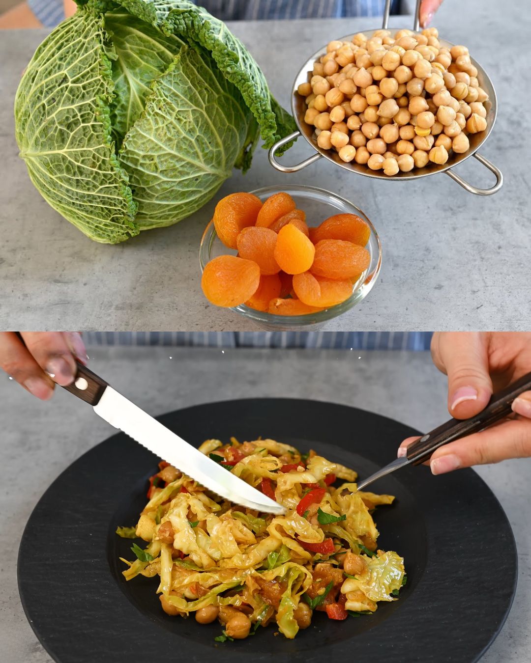 Spiced Chickpea and Cabbage Skillet