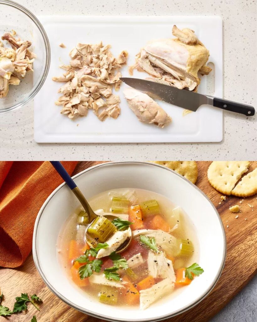 Homemade Chicken Soup Recipe finished dish