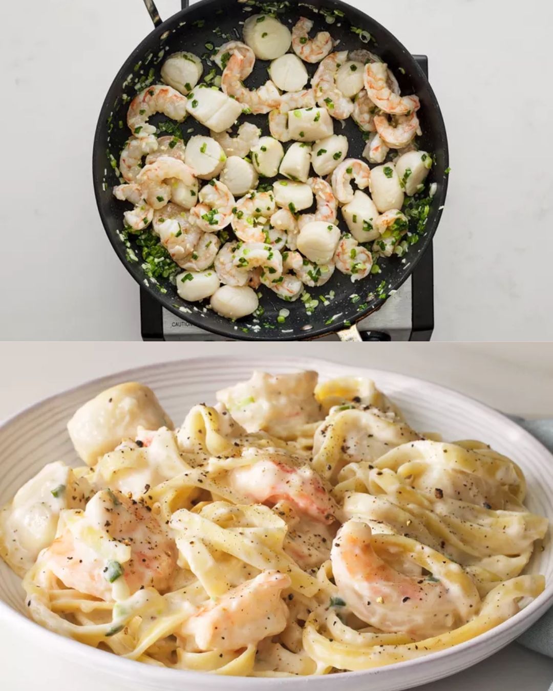 Creamy Shrimp and Scallop Fettuccine: A Seafood Lover’s Dream