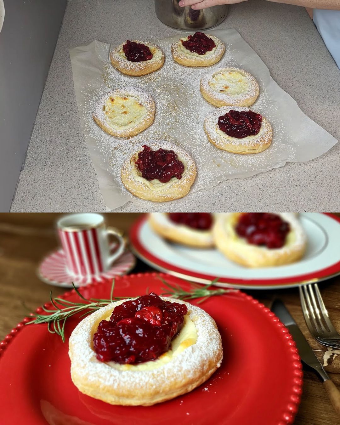 Cherry Cheese Pastry Delight