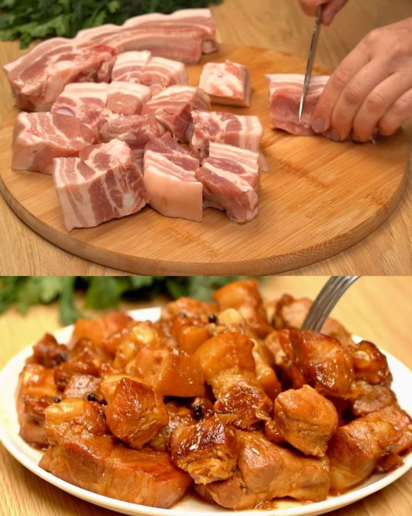 Braised Pork Belly with Soy and Ginger