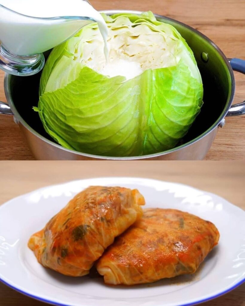 Cabbage Roll Inspired Rice and Mushroom Casserole