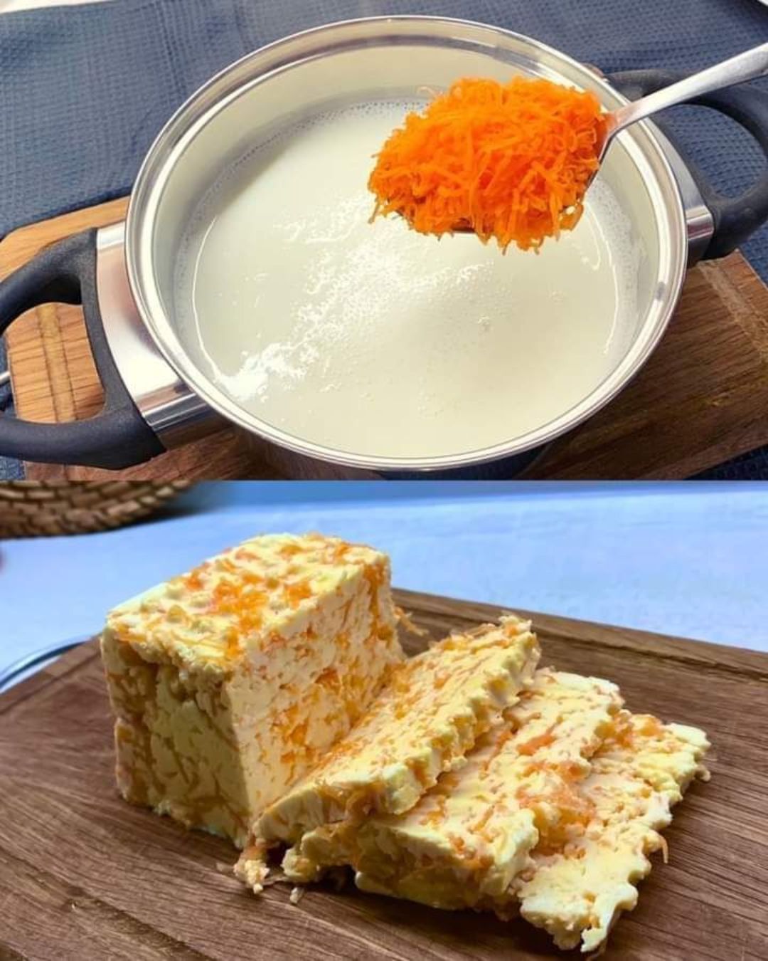 Homemade Savory Yogurt Cheese with Carrot