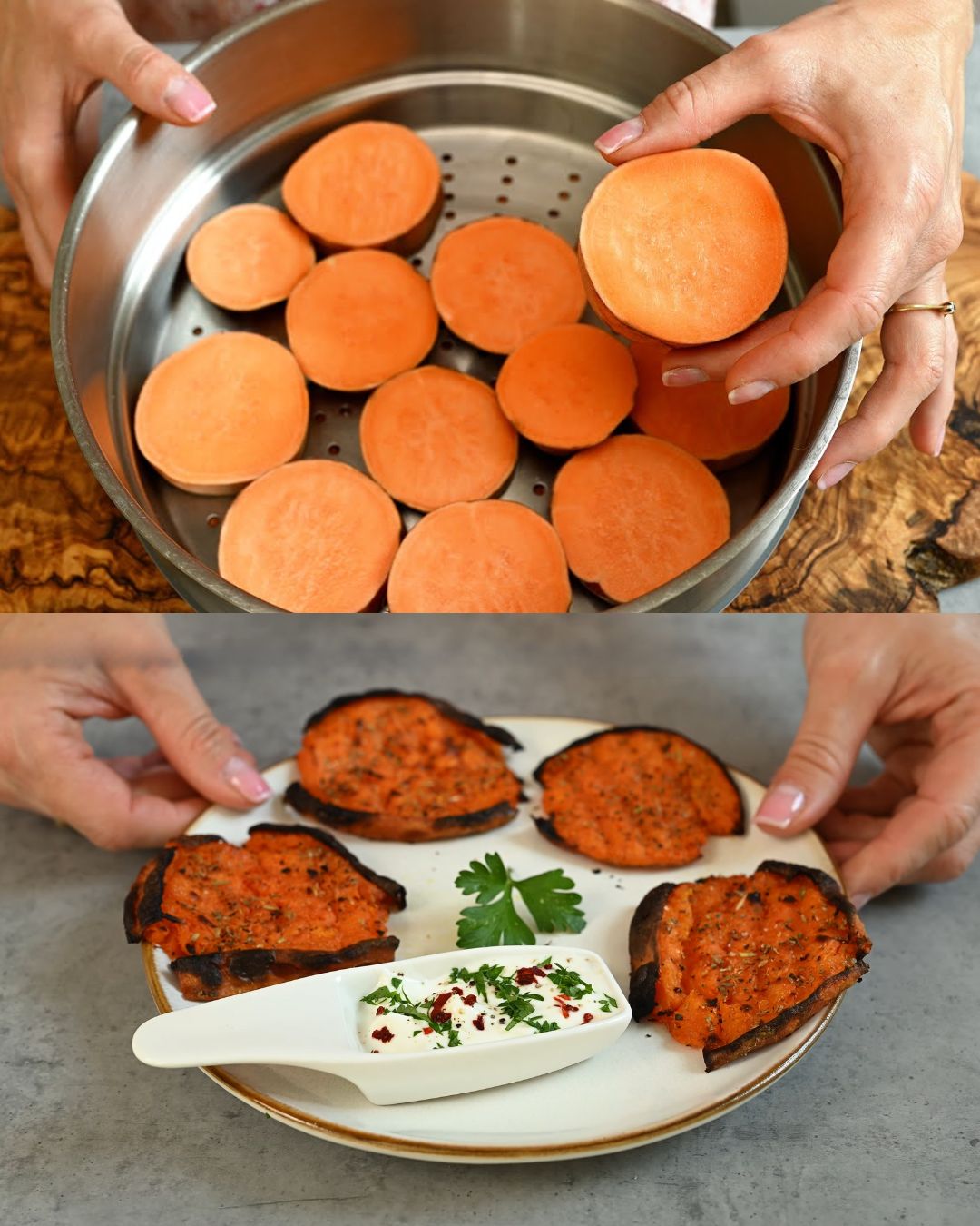 Italian Herb Roasted Sweet Potatoes