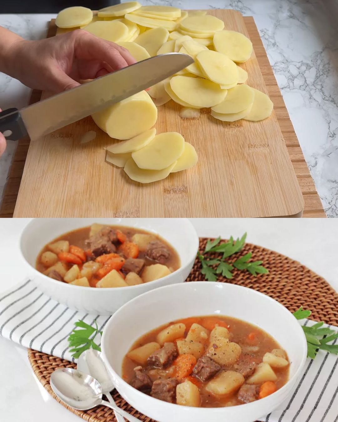 Classic Beef Stew with Potatoes and Carrots