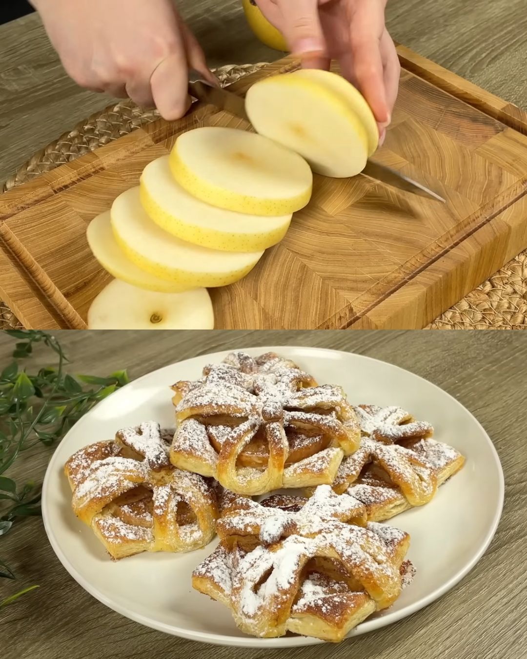Apple and Walnut Puff Pastry Tart with Citrus Glaze