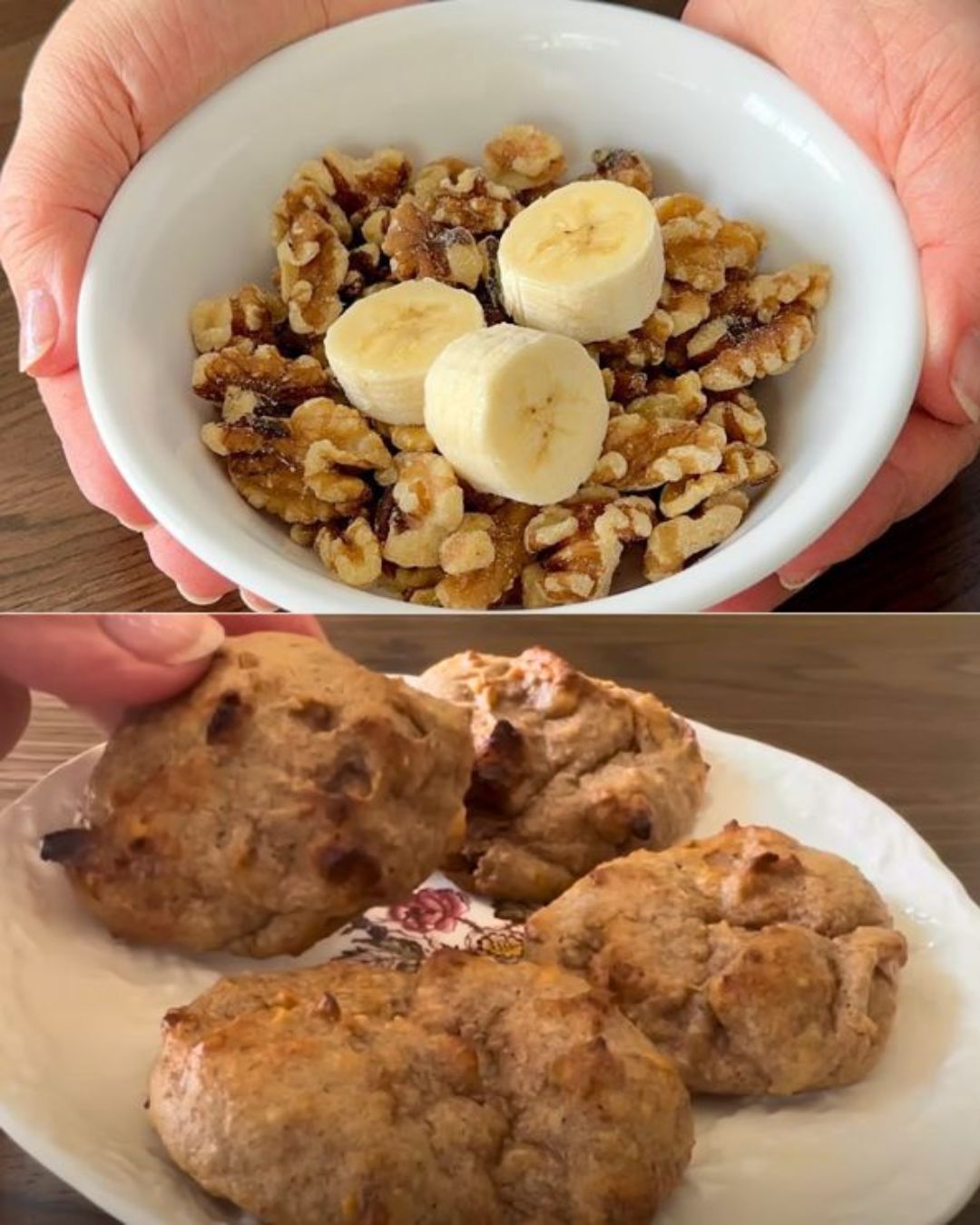 Walnut-Banana Biscuits