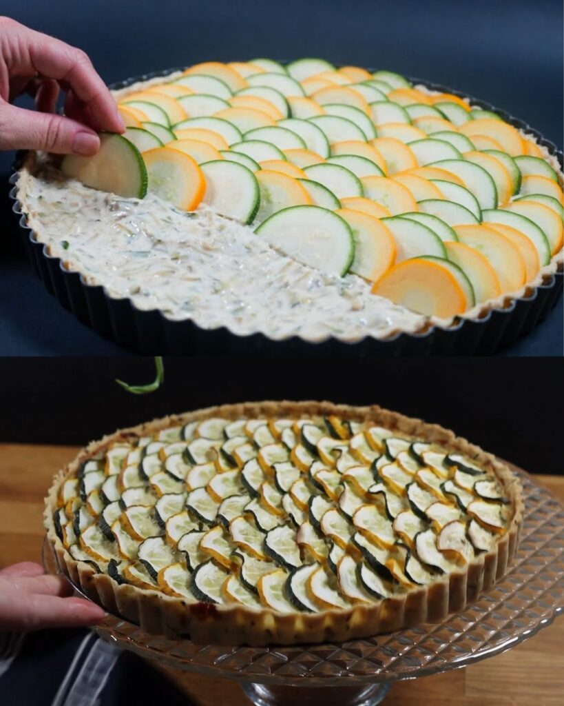 Rustic Zucchini Tart with Herb-Infused Crust: A Timeless Culinary Delight