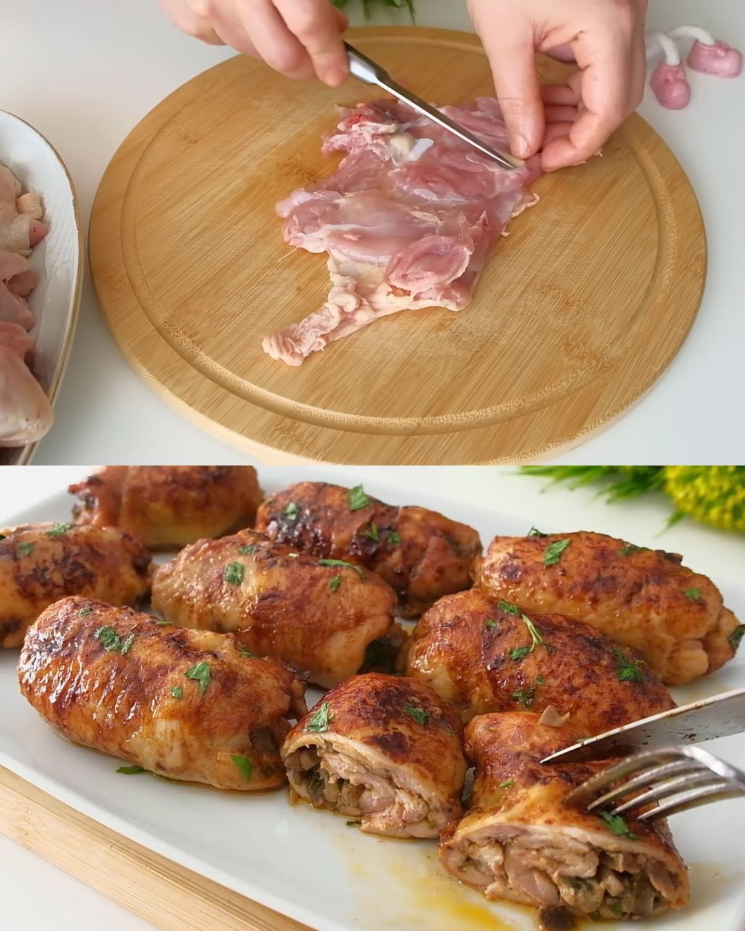 Honey Soy Glazed Chicken with Cheddar-Stuffed Mushrooms: A Flavorful Feast