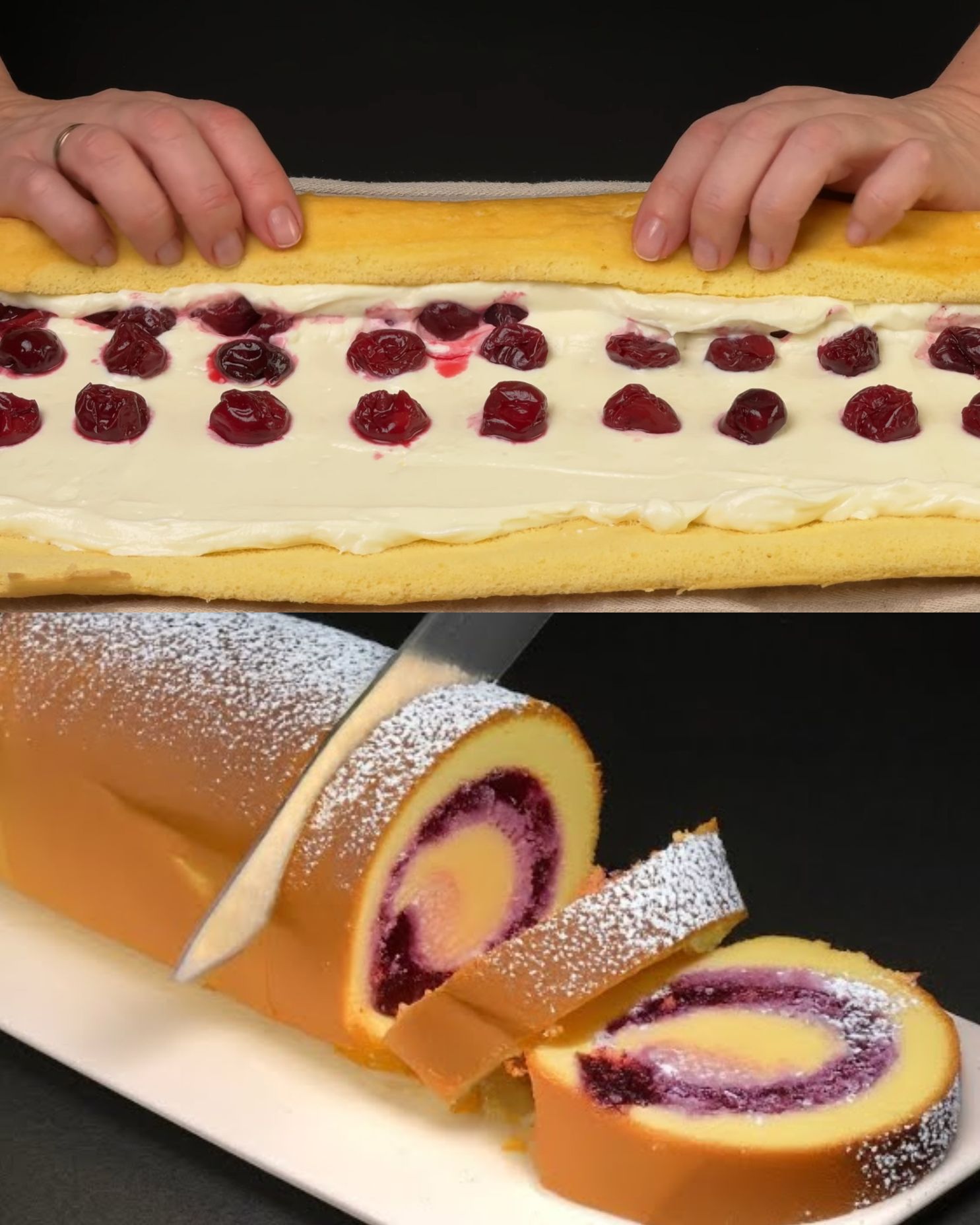 Classic Cherry Cream Cake