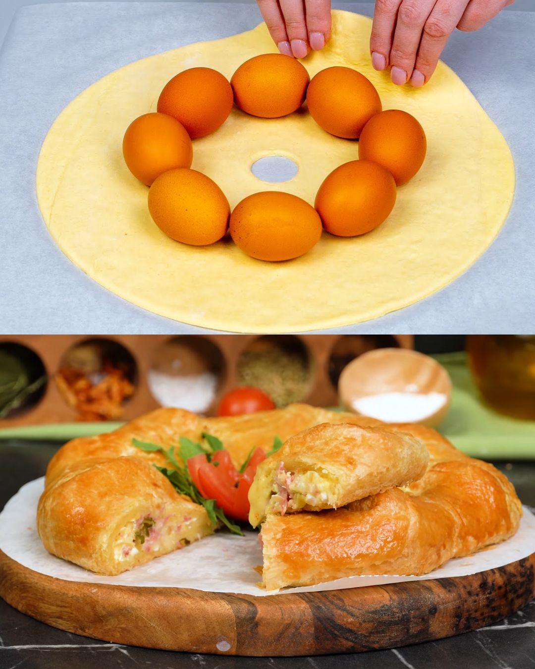 Savory Puff Pastry Cheese and Ham Rolls with Beer-Cheese Sauce