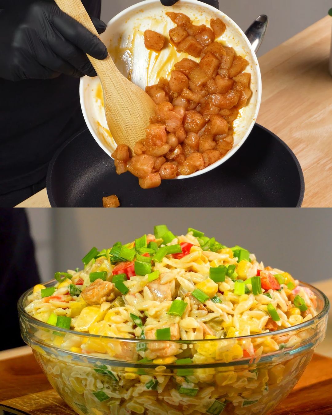 Mediterranean Chicken and Orzo Salad