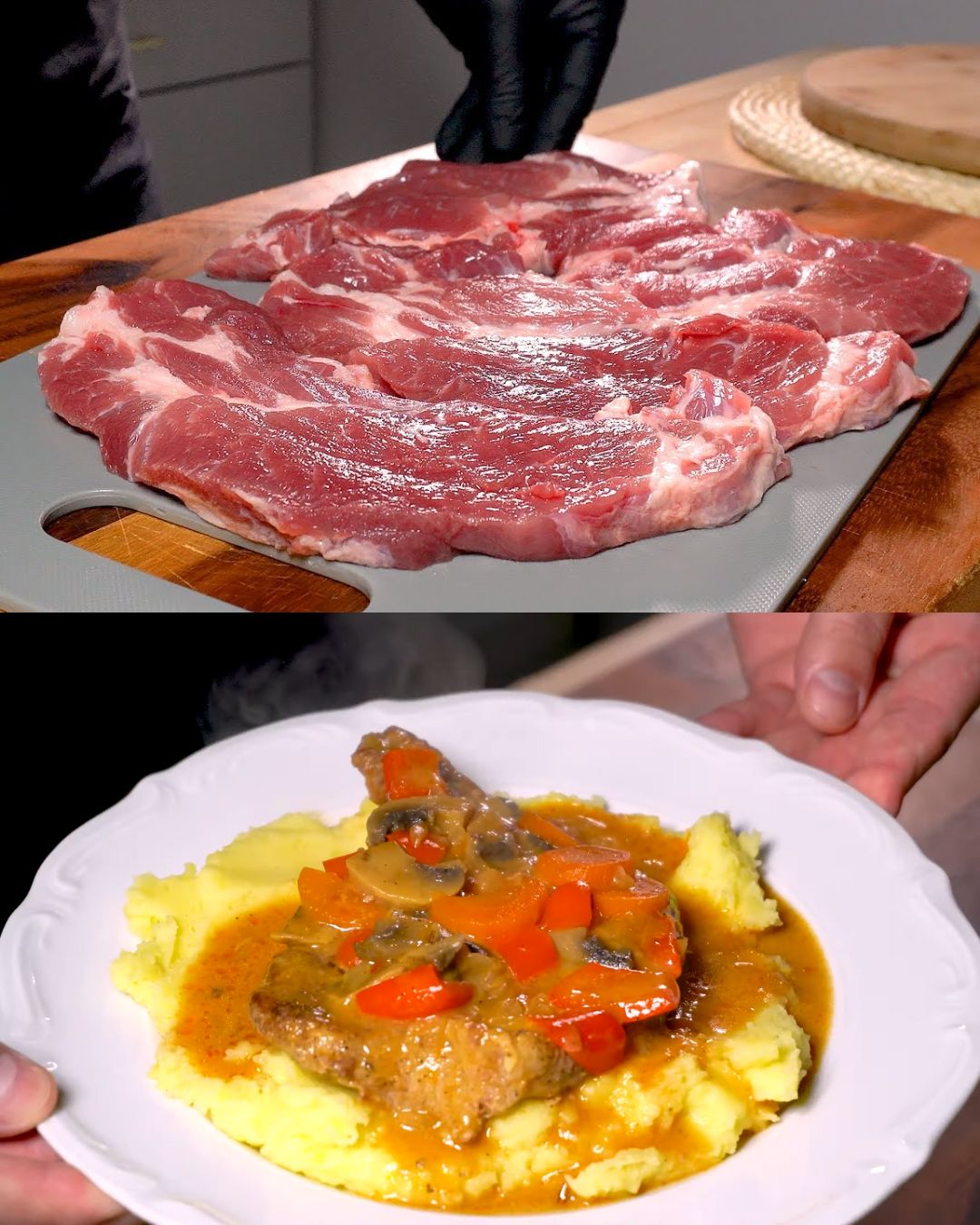 Creamy Pork Neck Stew with Vegetables