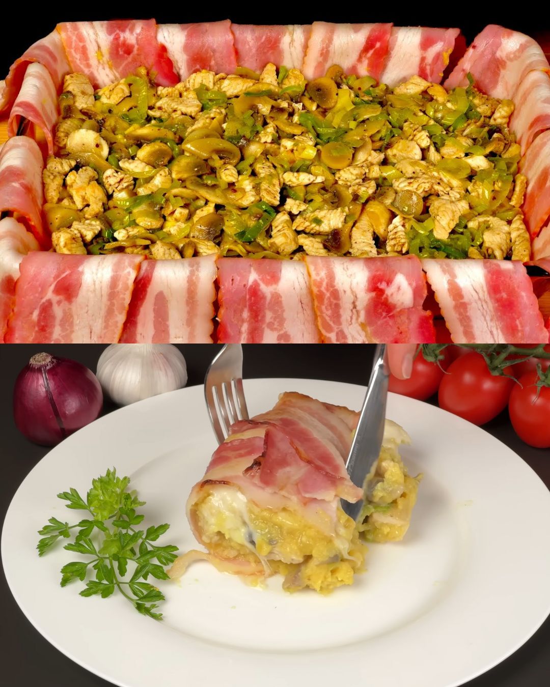 Loaded Potato and Meat Casserole