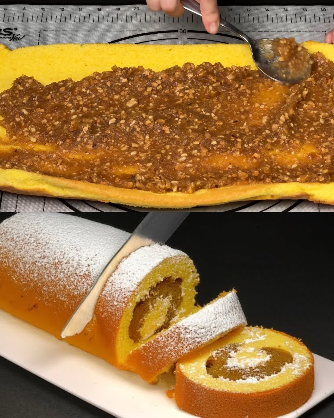 Timeless Apple Jam Cake with Peanuts