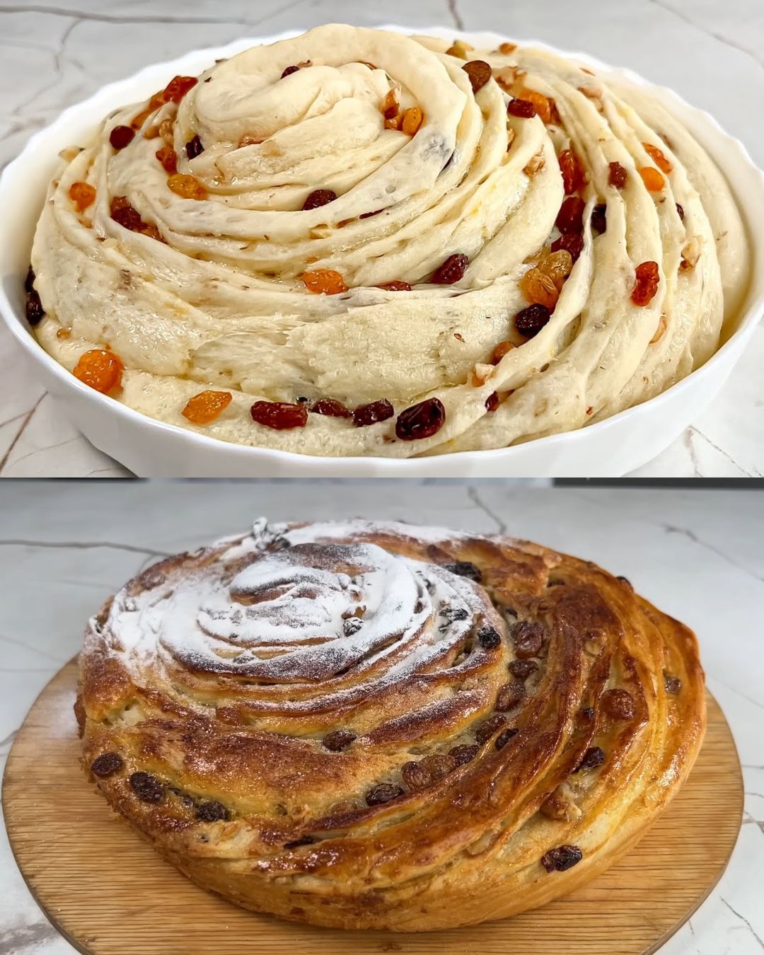 Golden Raisin and Walnut Sweet Bread