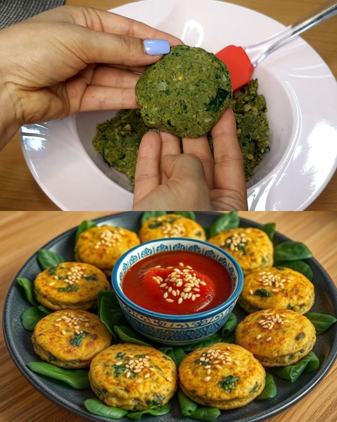 Spinach and Chickpea Patties