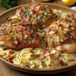 Creamy Lemon Garlic Chicken Thighs with Orzo: A One-Pan Dinner Delight