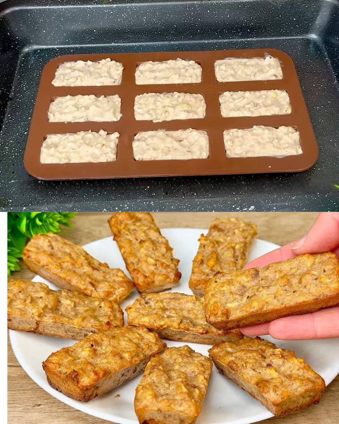 Apple and Banana Baked Oatmeal with Nuts