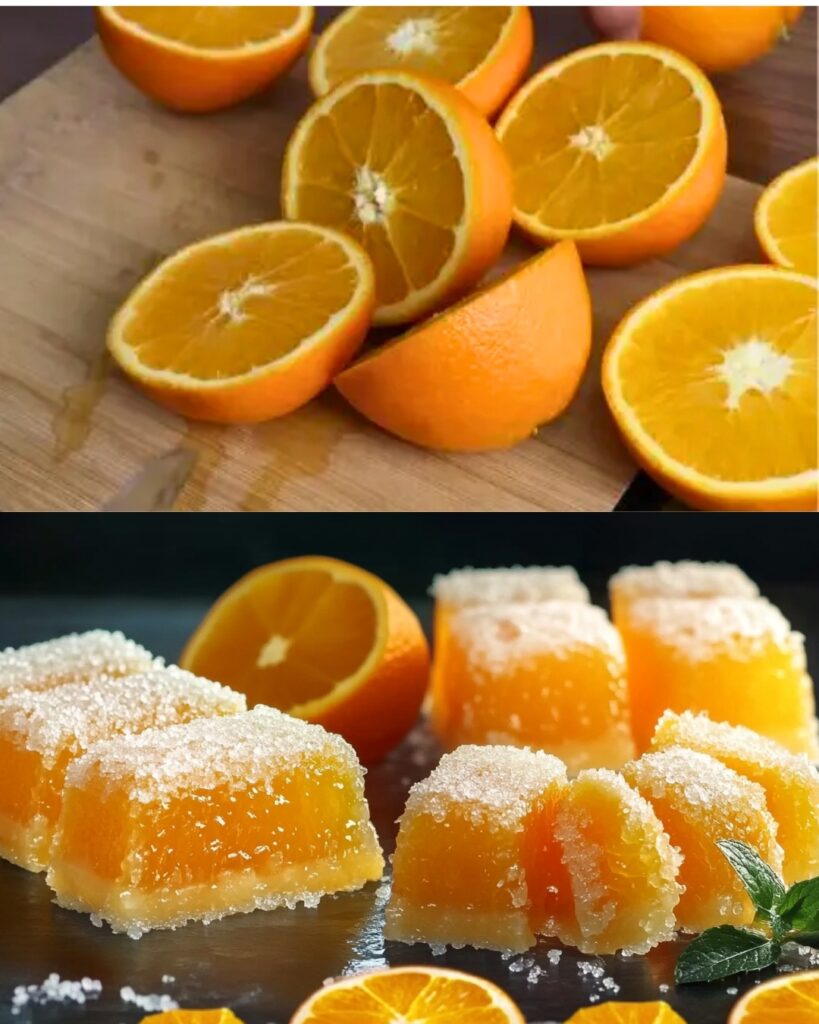Orange Jelly with Honey finished dish