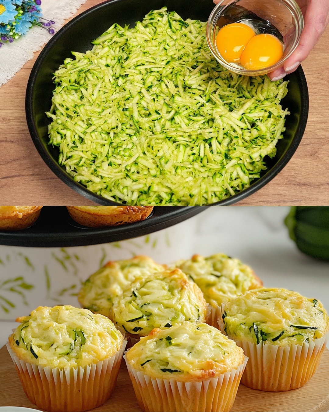 Zucchini and Cheese Muffins