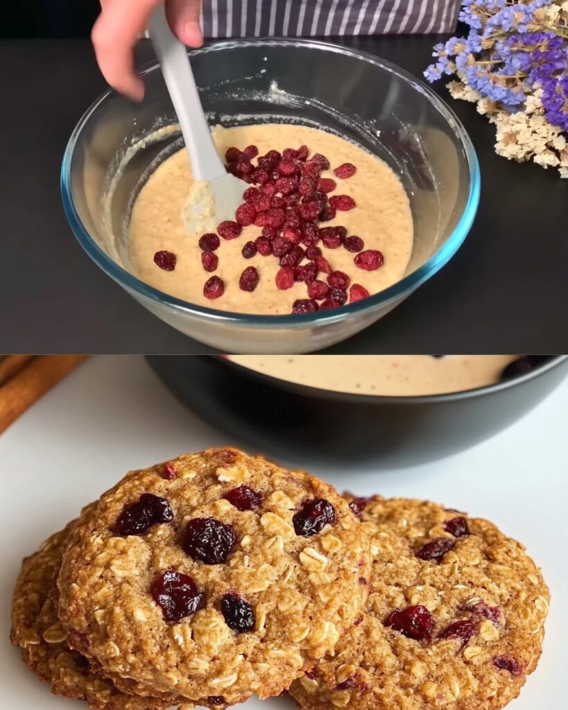 Oatmeal, Almond, and Cranberry Cookies