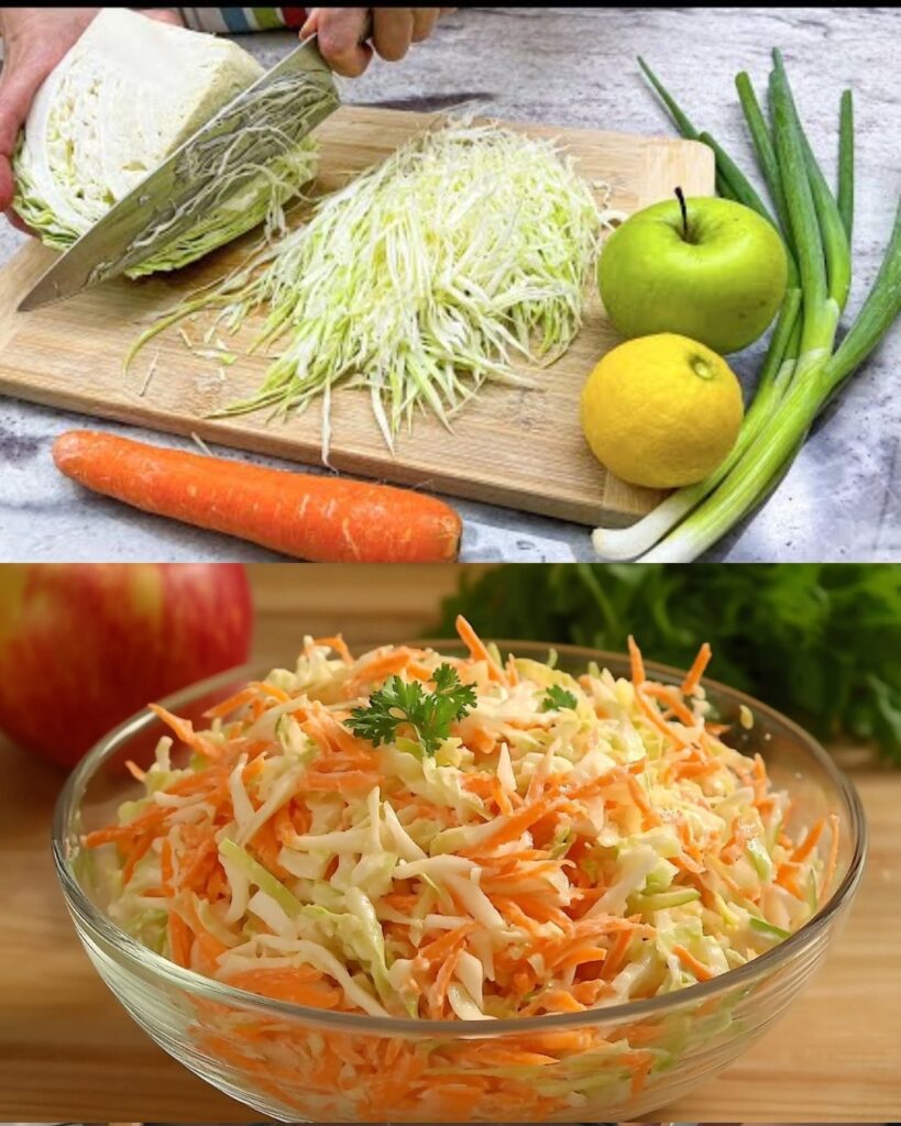 Cabbage, Apple, and Carrot Coleslaw