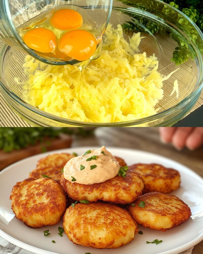 Classic Spanish Potato Fritters finished dish