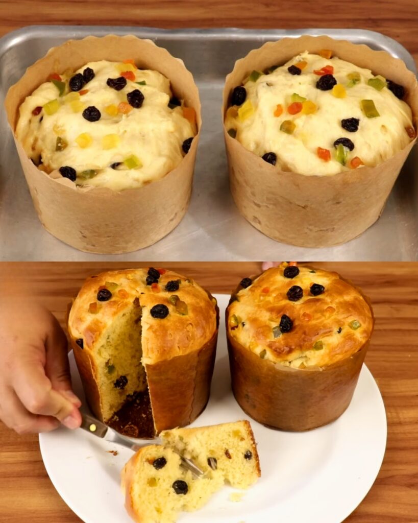Classic Homemade Panettone finished dish