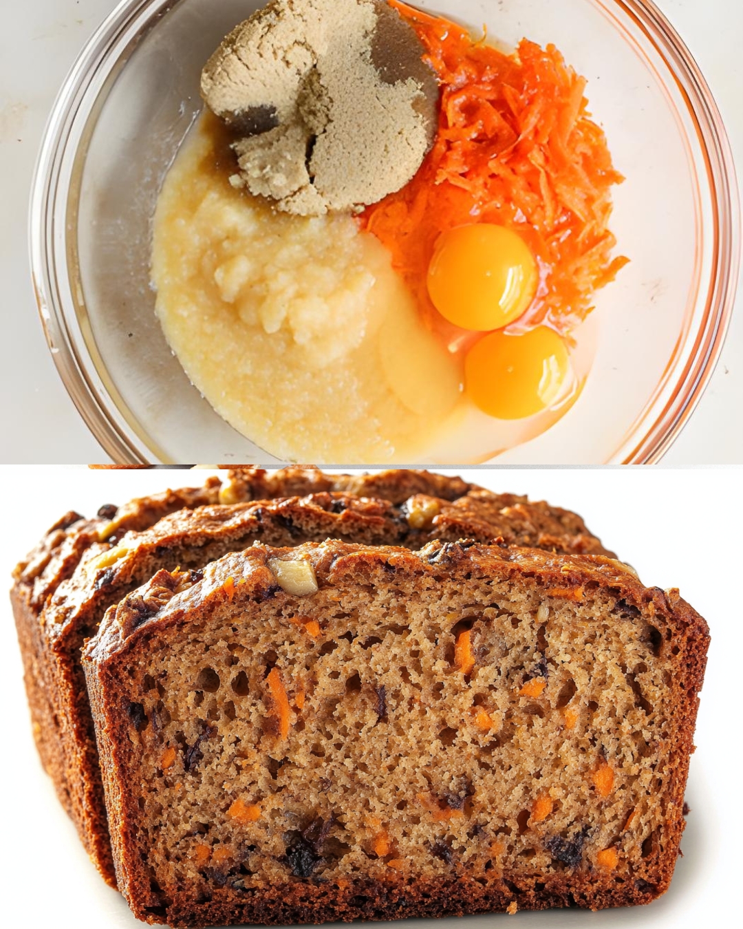 Carrot Banana Raisin Bread