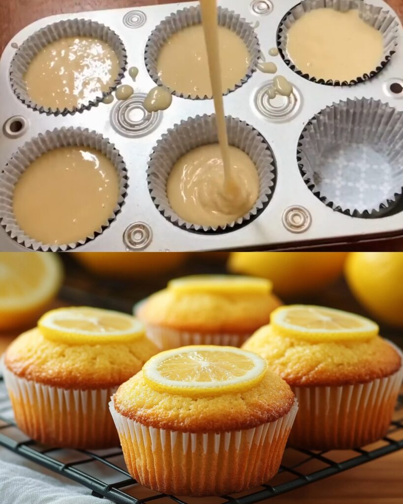 Moist Vegan Lemon Muffins finished dish