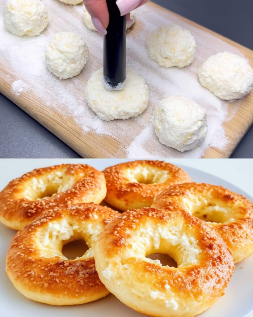 Cheesy Cottage Cheese Bagels Recipe