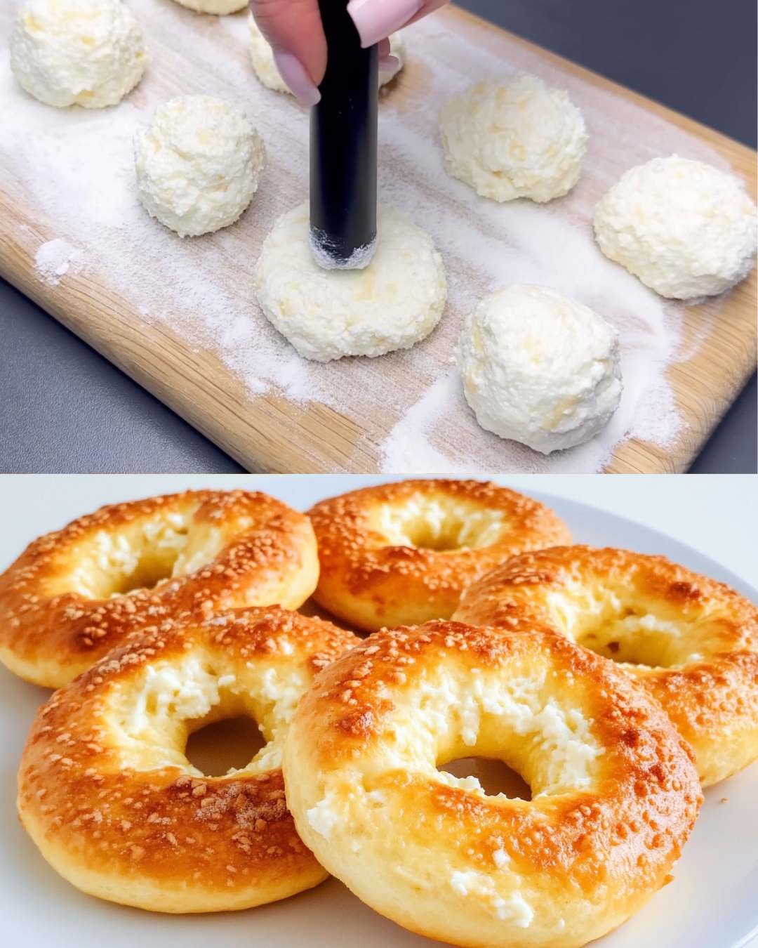 Cheesy Cottage Cheese Bagels Recipe