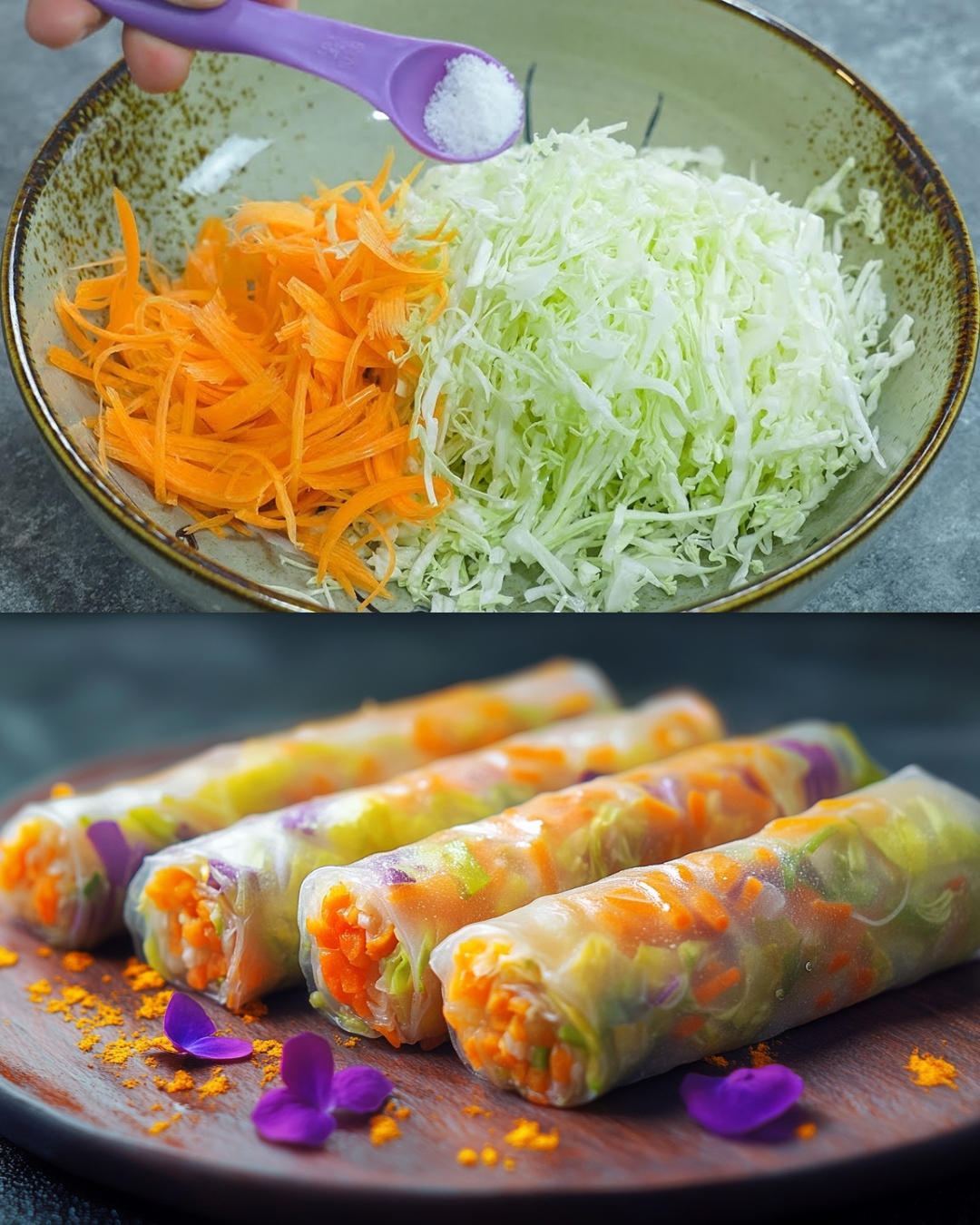 Crispy Cabbage Spring Rolls with Chili-Mayo Dipping Sauce