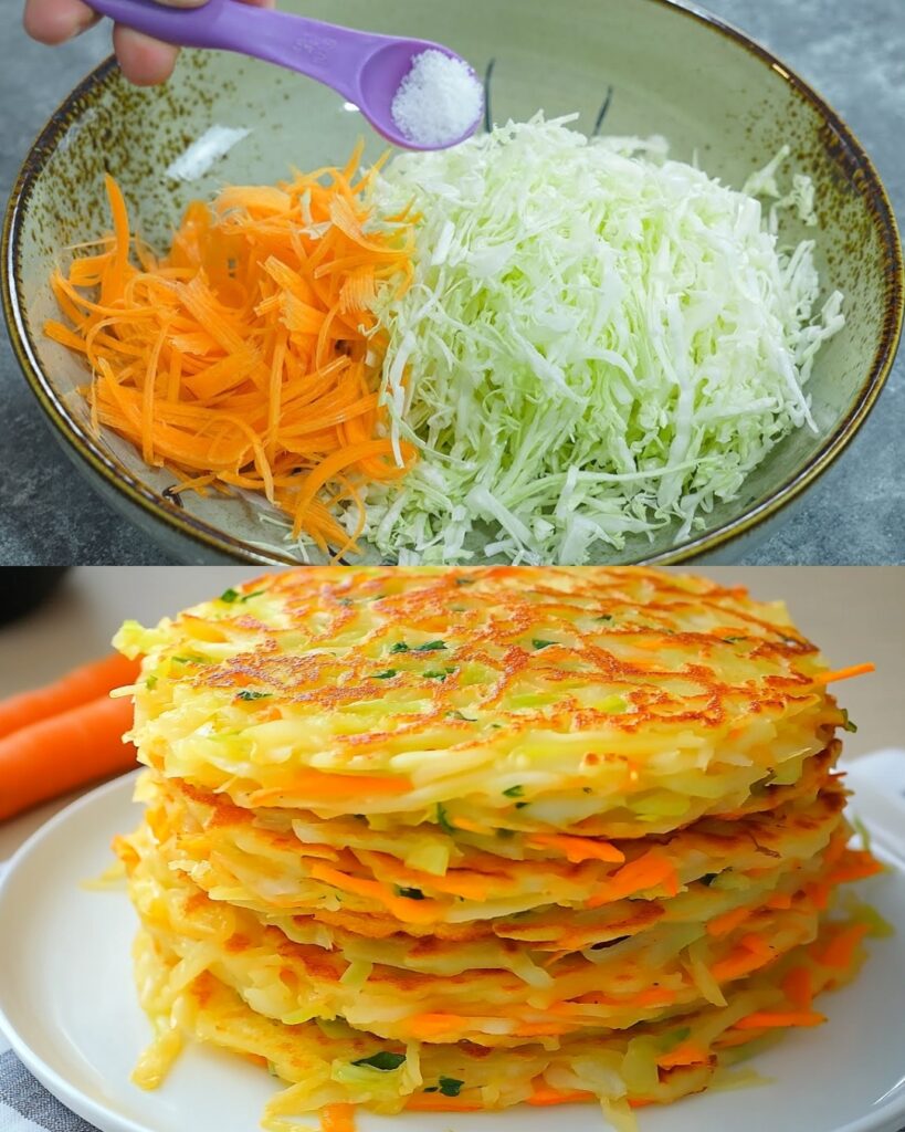 Cabbage and Carrot Pancake Recipe