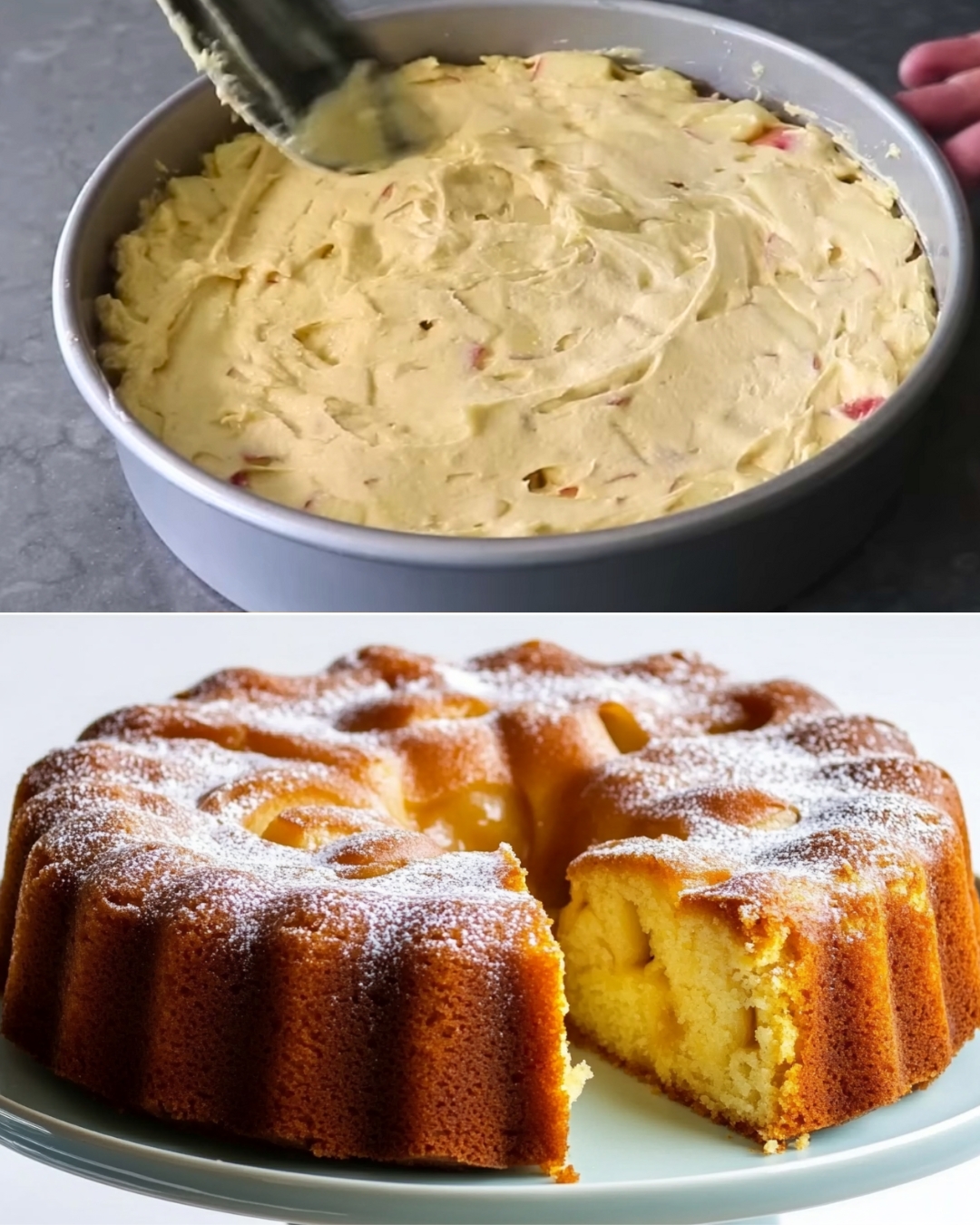 Rustic Apple Rum Cake