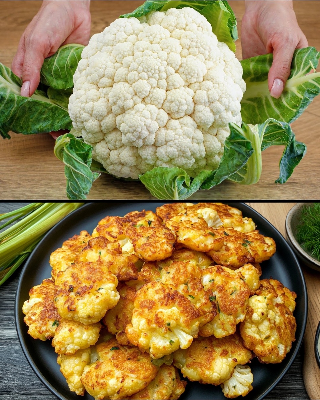 Crispy Cauliflower Fritters