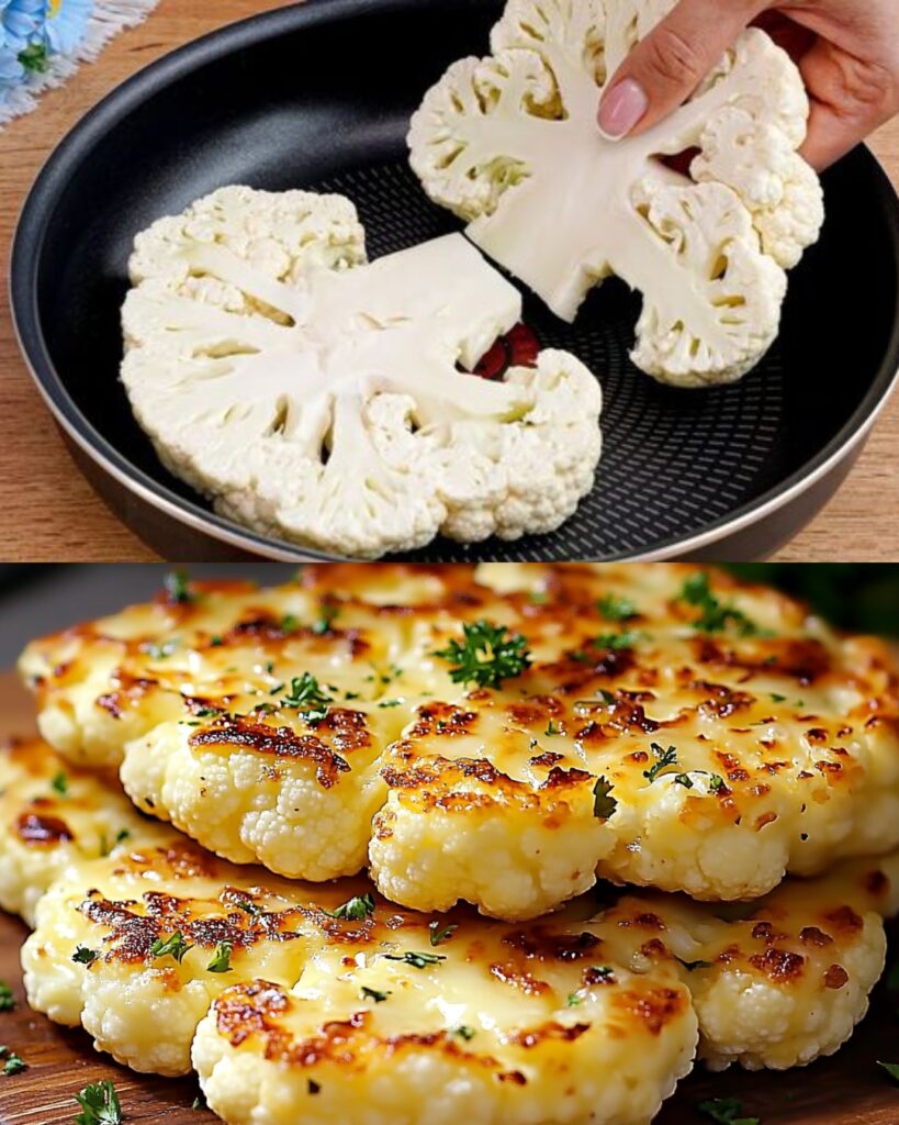Cheesy Cauliflower Steaks