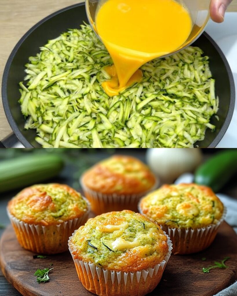 Cheesy Zucchini Muffins