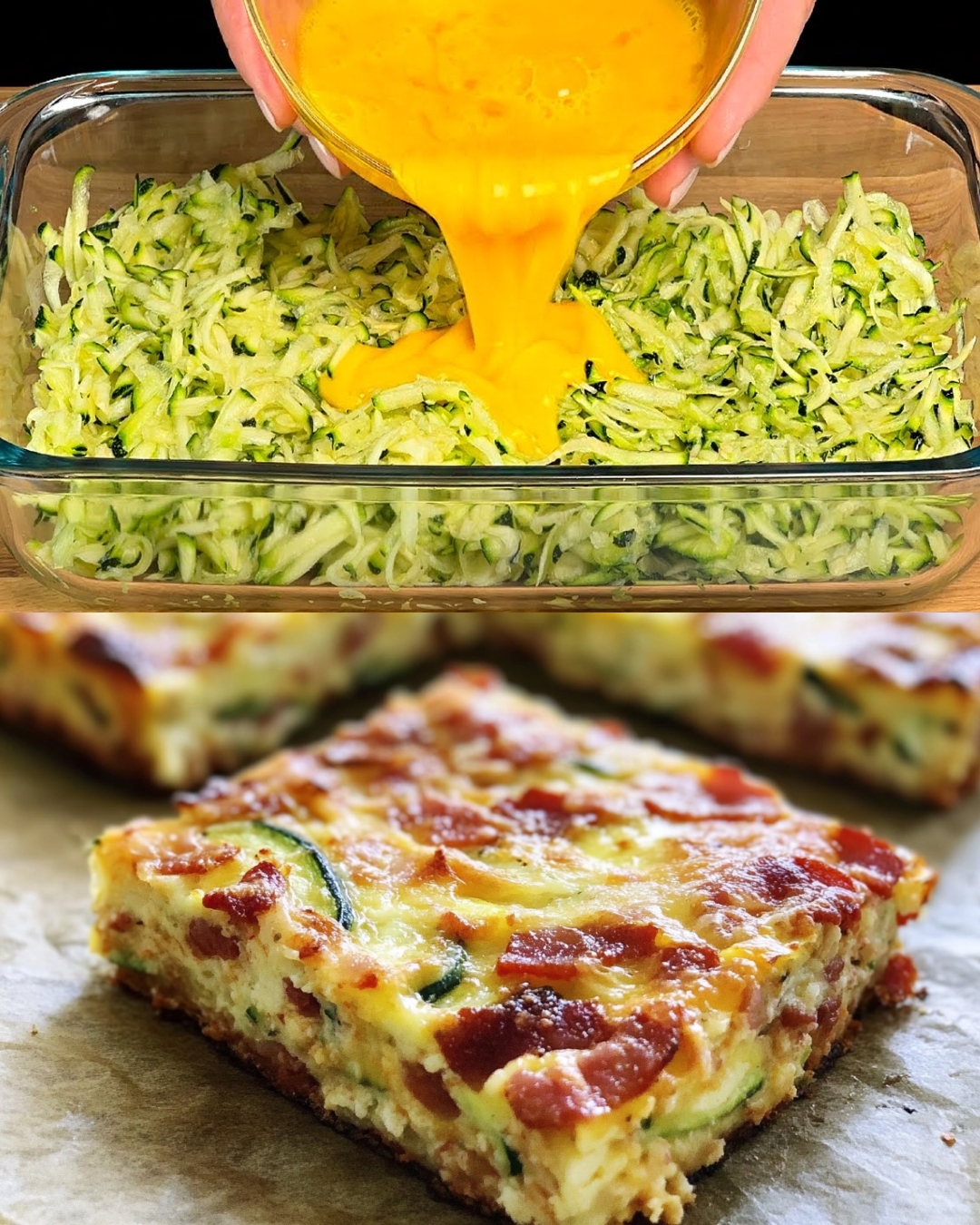 Zucchini and Bacon Slice