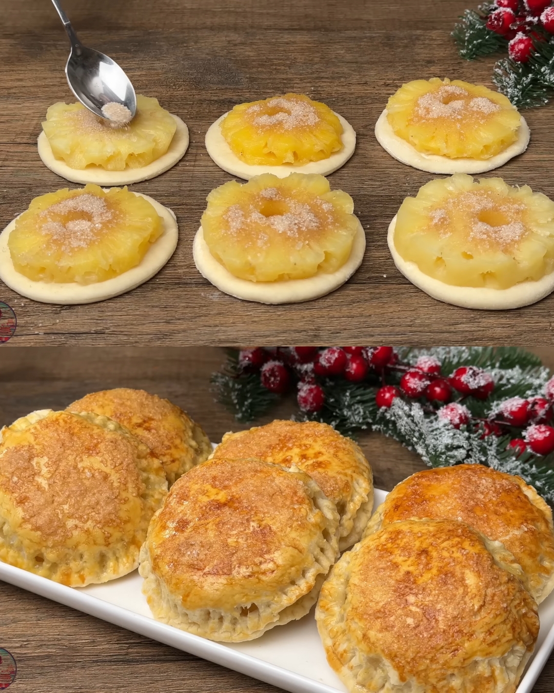 Pineapple Puff Pastry Delights with a Cinnamon Twist