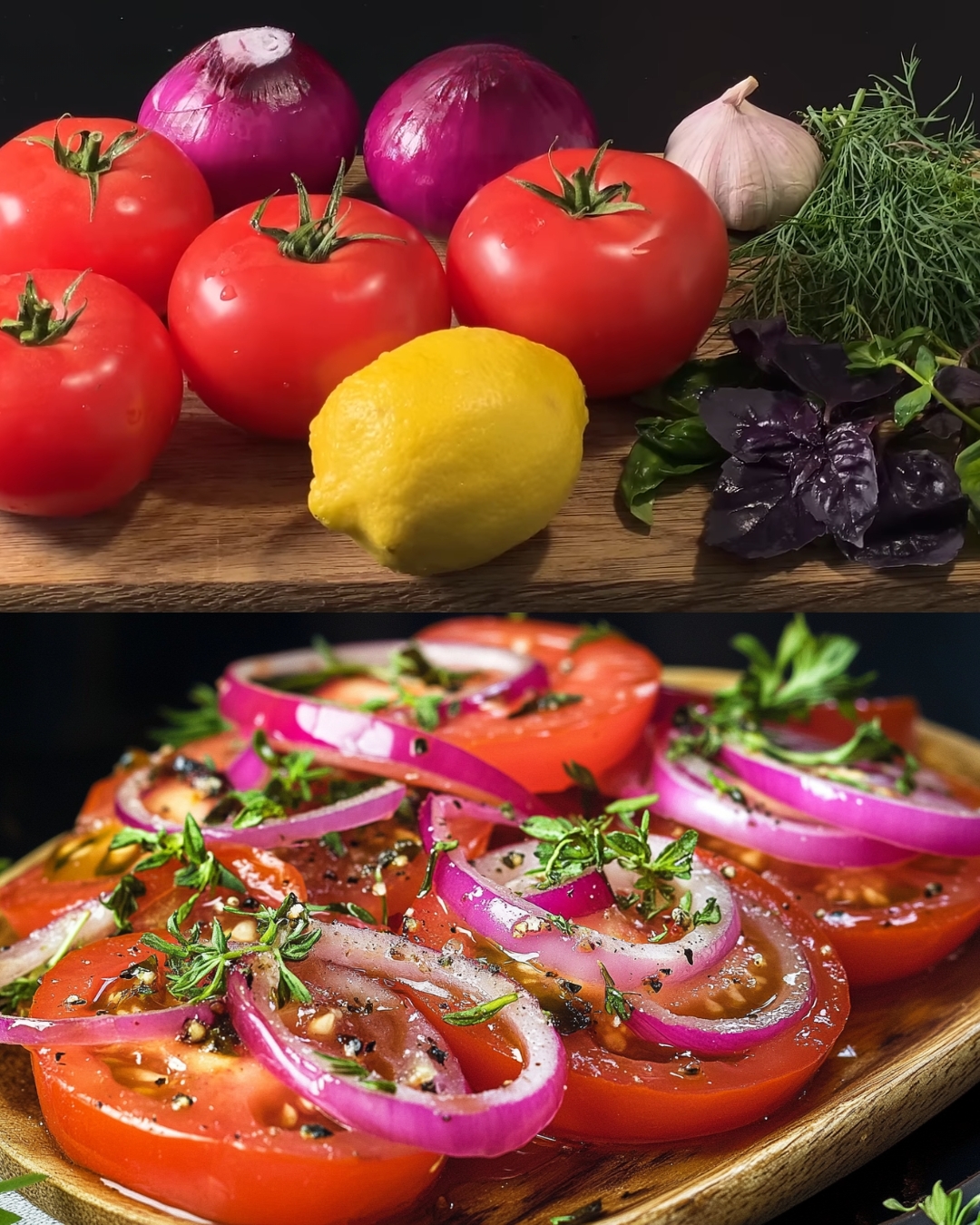 Tomato and Red Onion Herb Salad