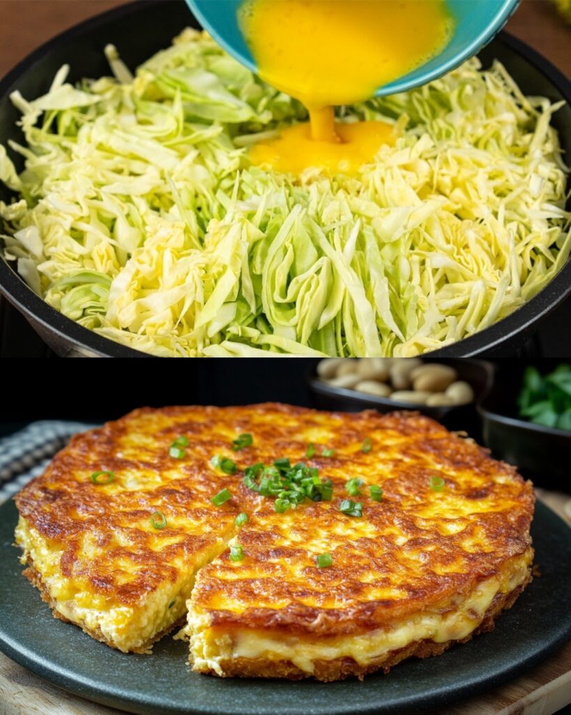 Cabbage Pancakes with Creamy Dill Sauce