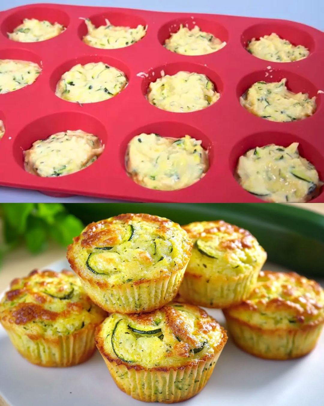 Zucchini Potato Cheese Muffins