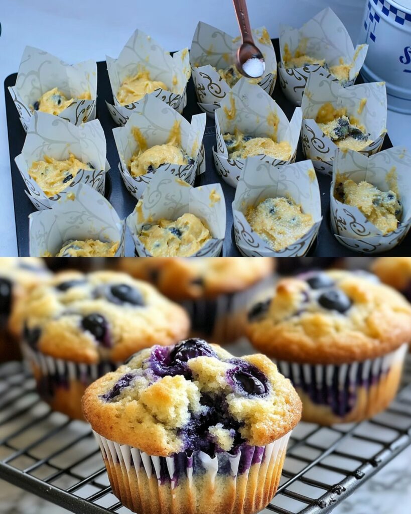 Blueberry Lemon Muffins finished dish