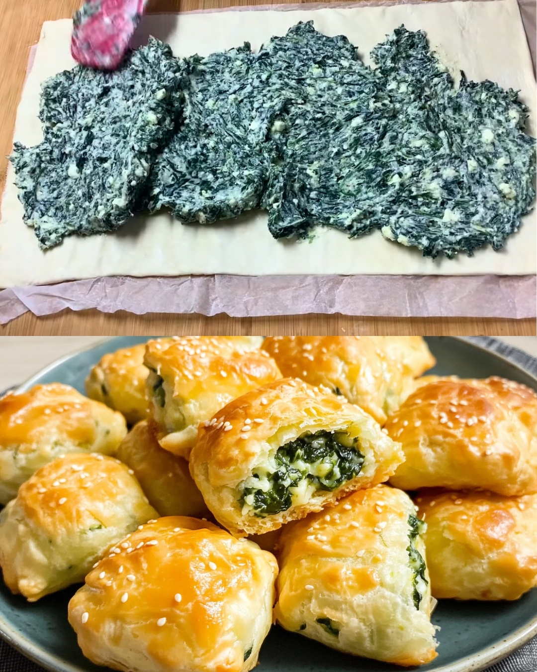 Spinach Cheese Puffs